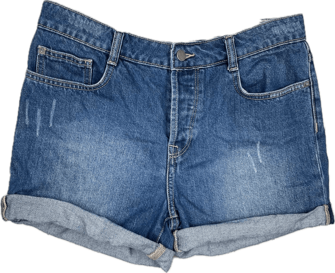 Roxy Ladies Cuffed Denim Shorts- Size 27 or 9AU - Jean Pool