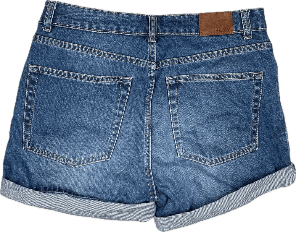 Roxy Ladies Cuffed Denim Shorts- Size 27 or 9AU - Jean Pool