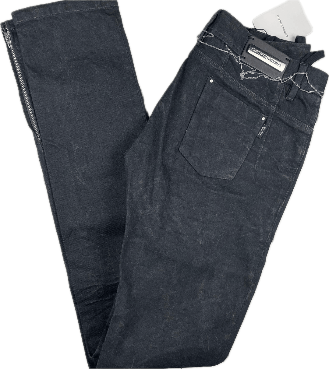 NWT- CNC Costume National Chain Waist Slim Fit Jeans - Size 27 - Jean Pool
