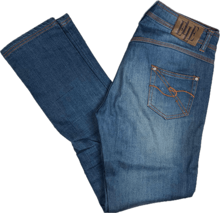 Elle Paris - Mid Rise Stretch Skinny Jeans Size- 27 - Jean Pool