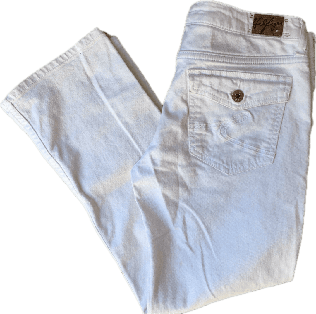 Tommy Hilfiger White Crop Jeans - Size 27 - Jean Pool