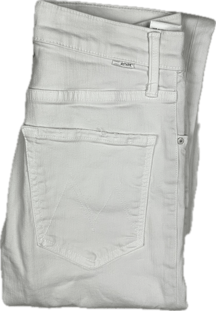 Mother 'The Tomcat Ankle' in Cream Puffs Jeans - Size 26