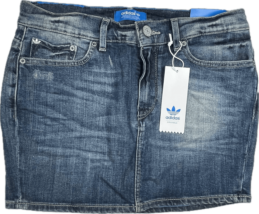 NWT-Adidas Originals 'Hot Fit Skirt' Blue Collection - Size 28 - Jean Pool