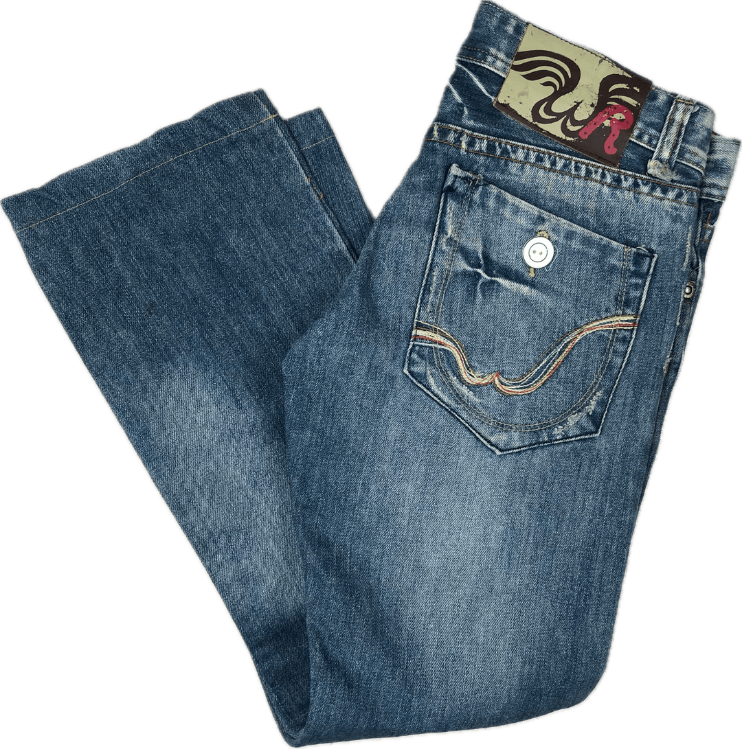 Replay Ladies Distressed Denim 'Marcello' Jeans- Size 28 Short - Jean Pool