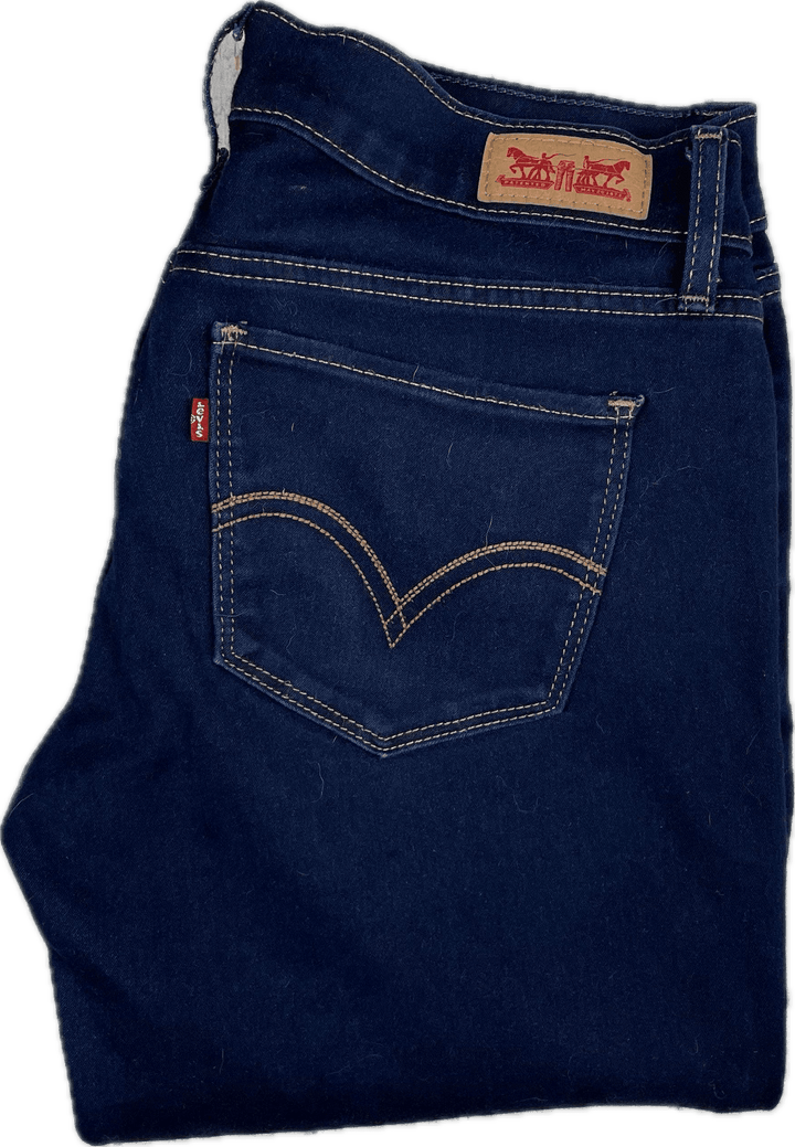 Levis 524 Dark Wash Skinny Jeans- Size 29" - Jean Pool