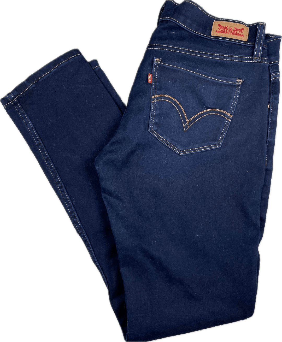 Levis 524 Dark Wash Skinny Jeans- Size 29" - Jean Pool