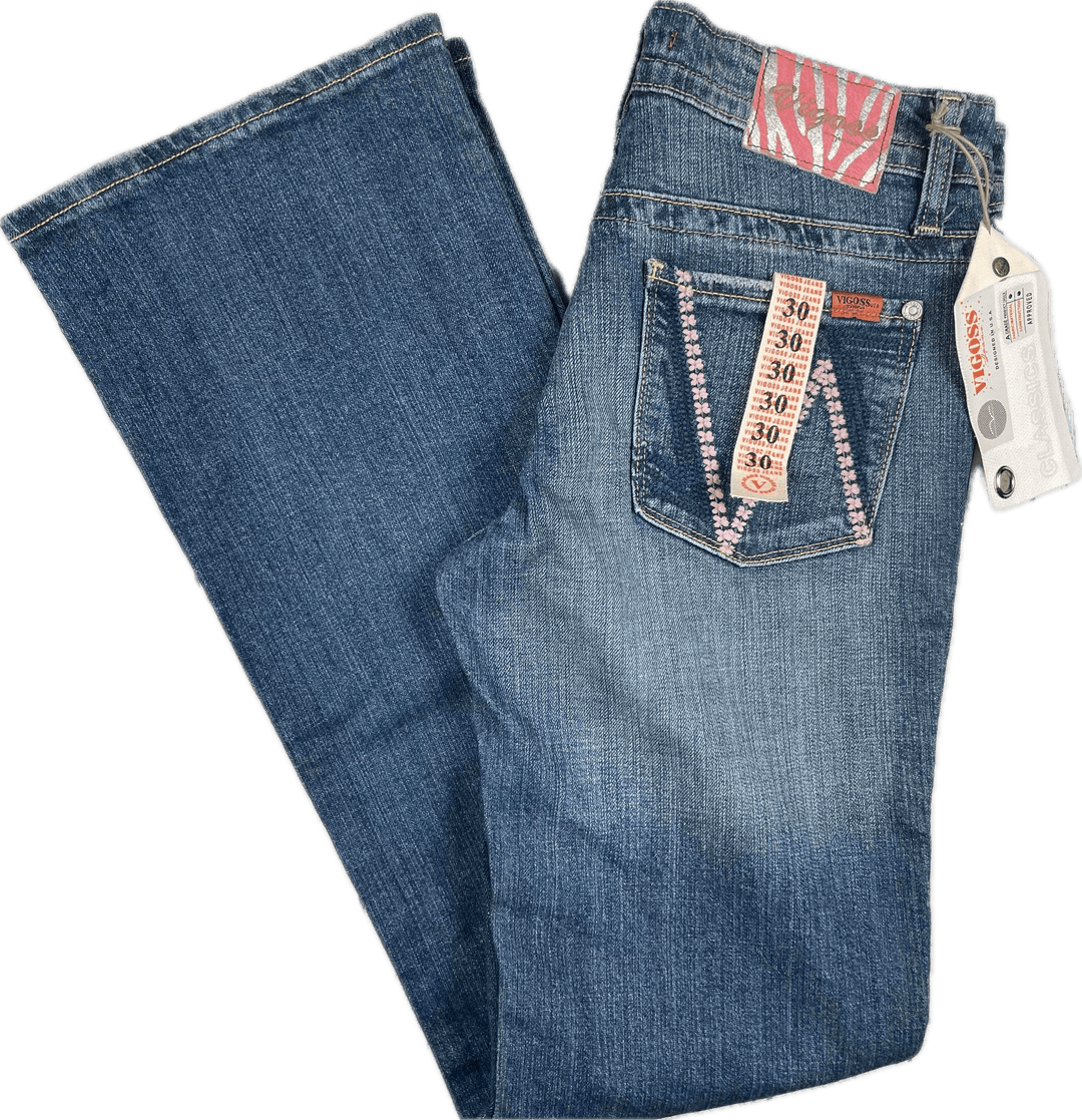 NWT - Vigoss USA Jewelled Bootcut Jeans- Size 30 - Jean Pool