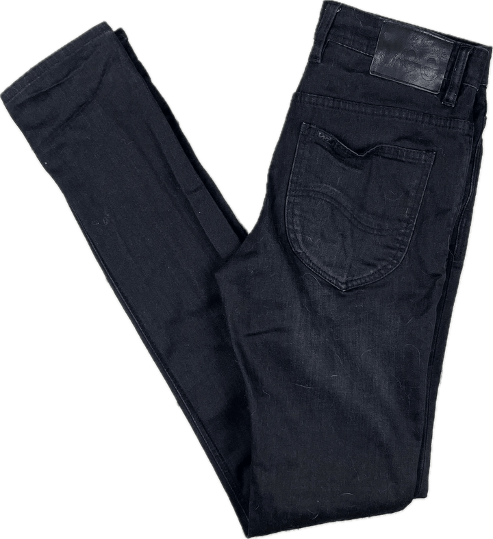 Lee Mens Black 'LO Skinny' Stretch Jeans - Size 30 - Jean Pool