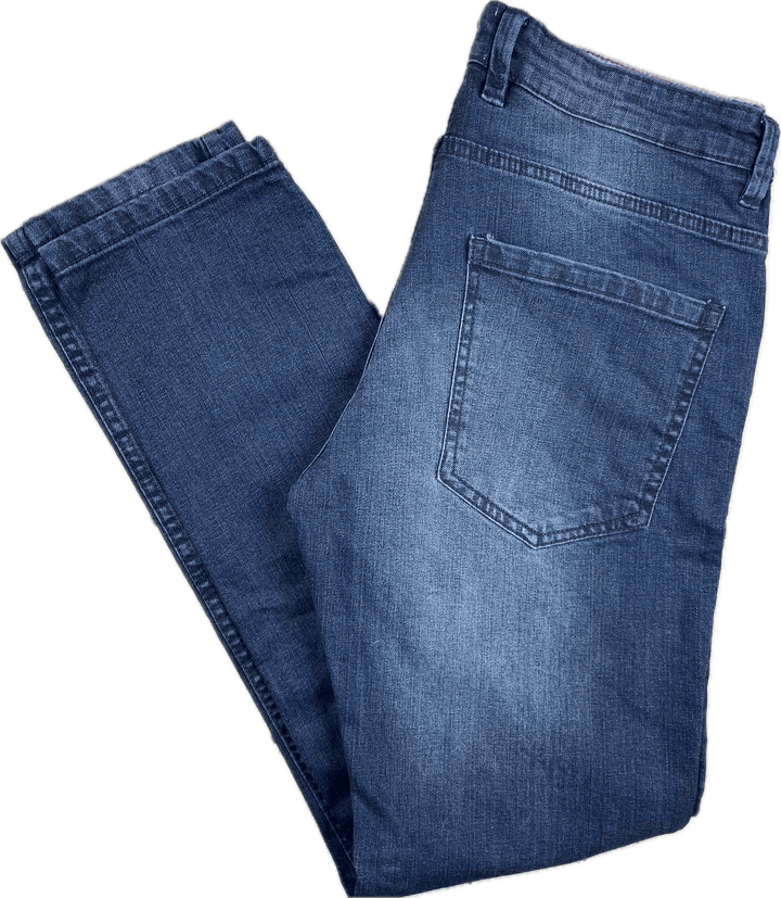 Piazza Italiaman Distressed Slim Fit Jeans - Size 46 It or 30" - Jean Pool