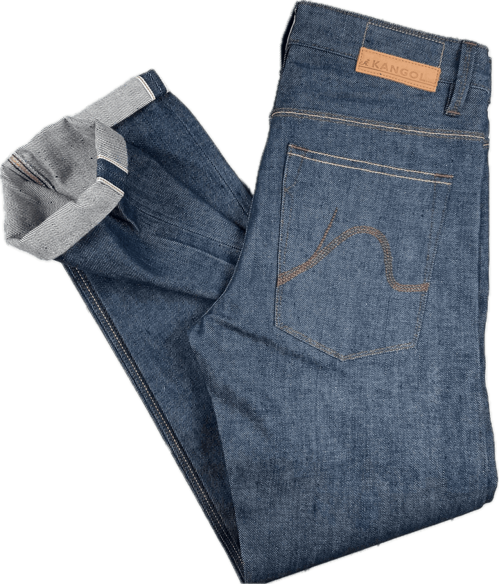 Kangol Indigo Selvedge 'Skinny Fit' Jeans - Size 30 - Jean Pool