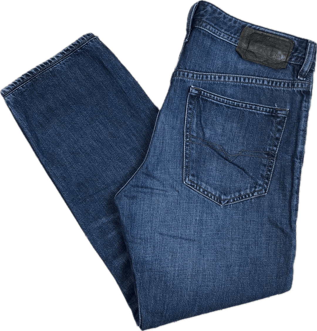 Diesel Mens 'Buster' Slim Tapered Jeans - Size 31 Short - Jean Pool