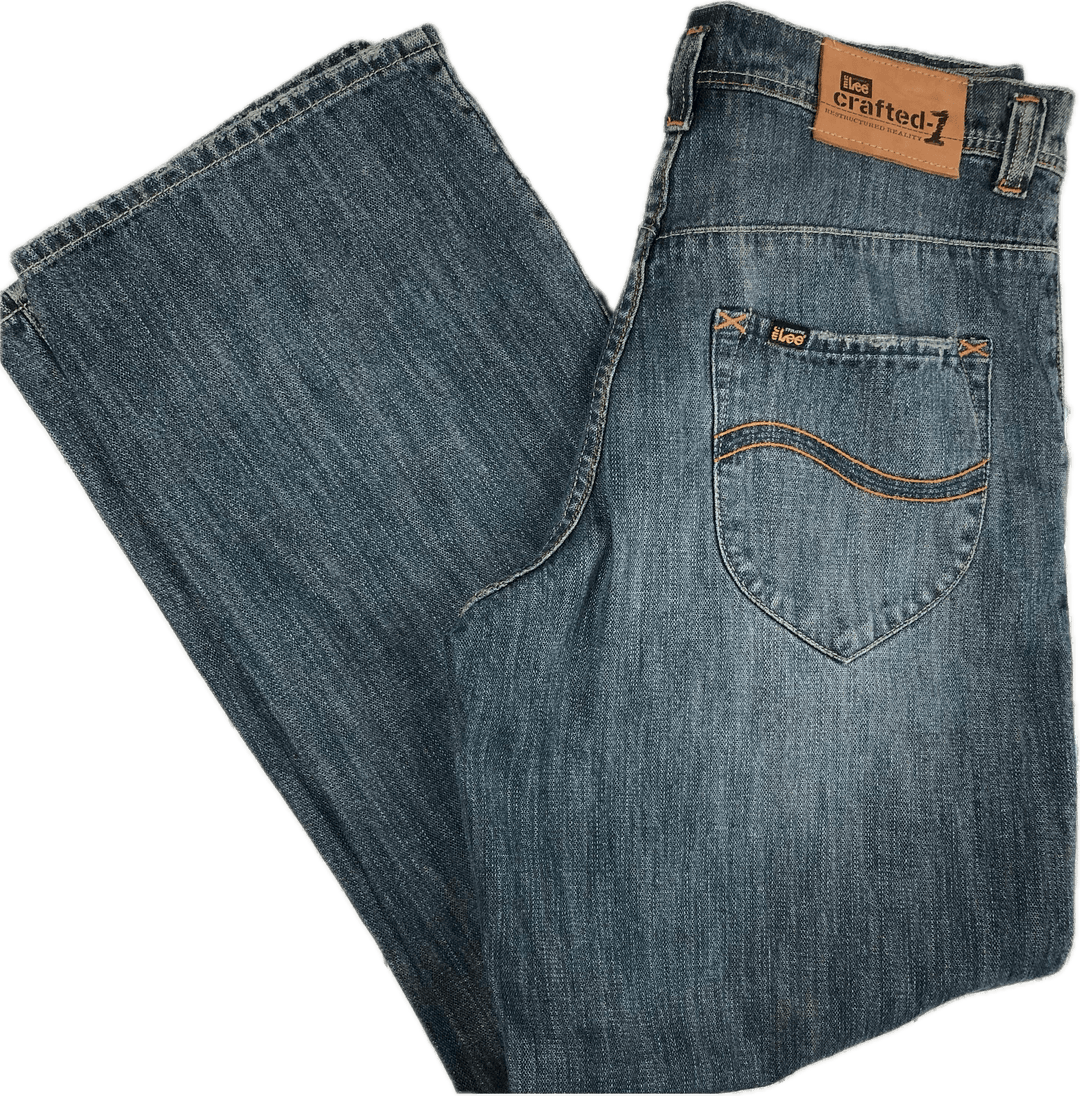 Mr. Lee Crafted 1 Easy Fit Blue Denim Jeans - Size 31 - Jean Pool