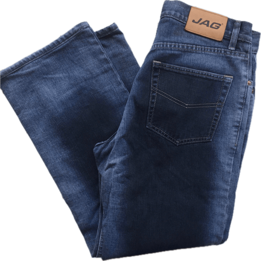 Jag Distressed Airbrush Look Mens Jeans - Size 33 - Jean Pool