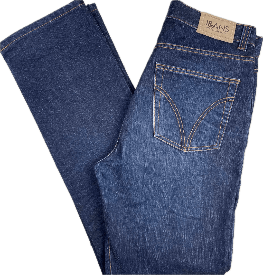 Dolce & Gabbana D&G Mens Straight Leg Jeans - Size 34/36 - Jean Pool