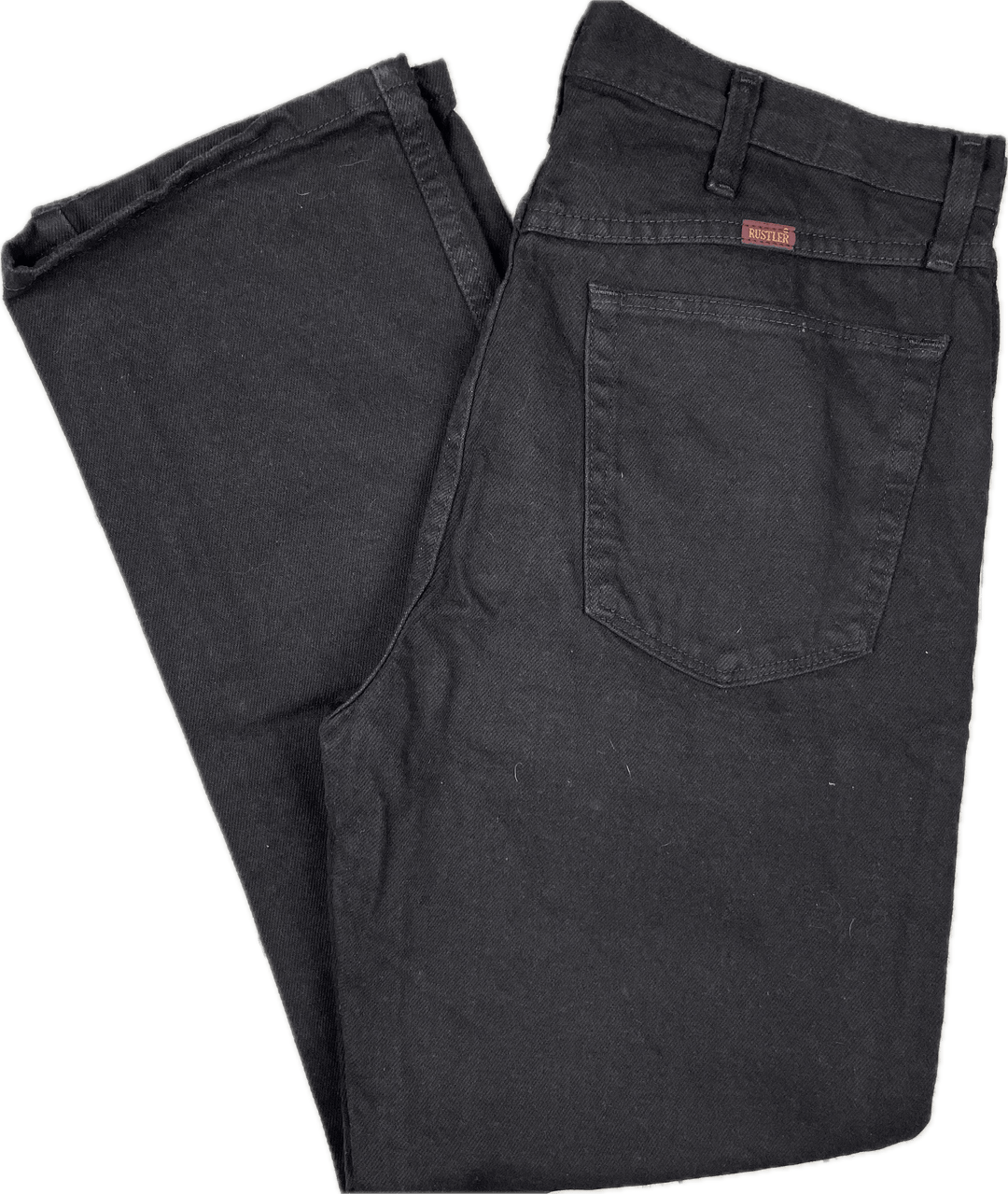 Rustler Black Denim Boot Cut Jeans -Size 34 - Jean Pool