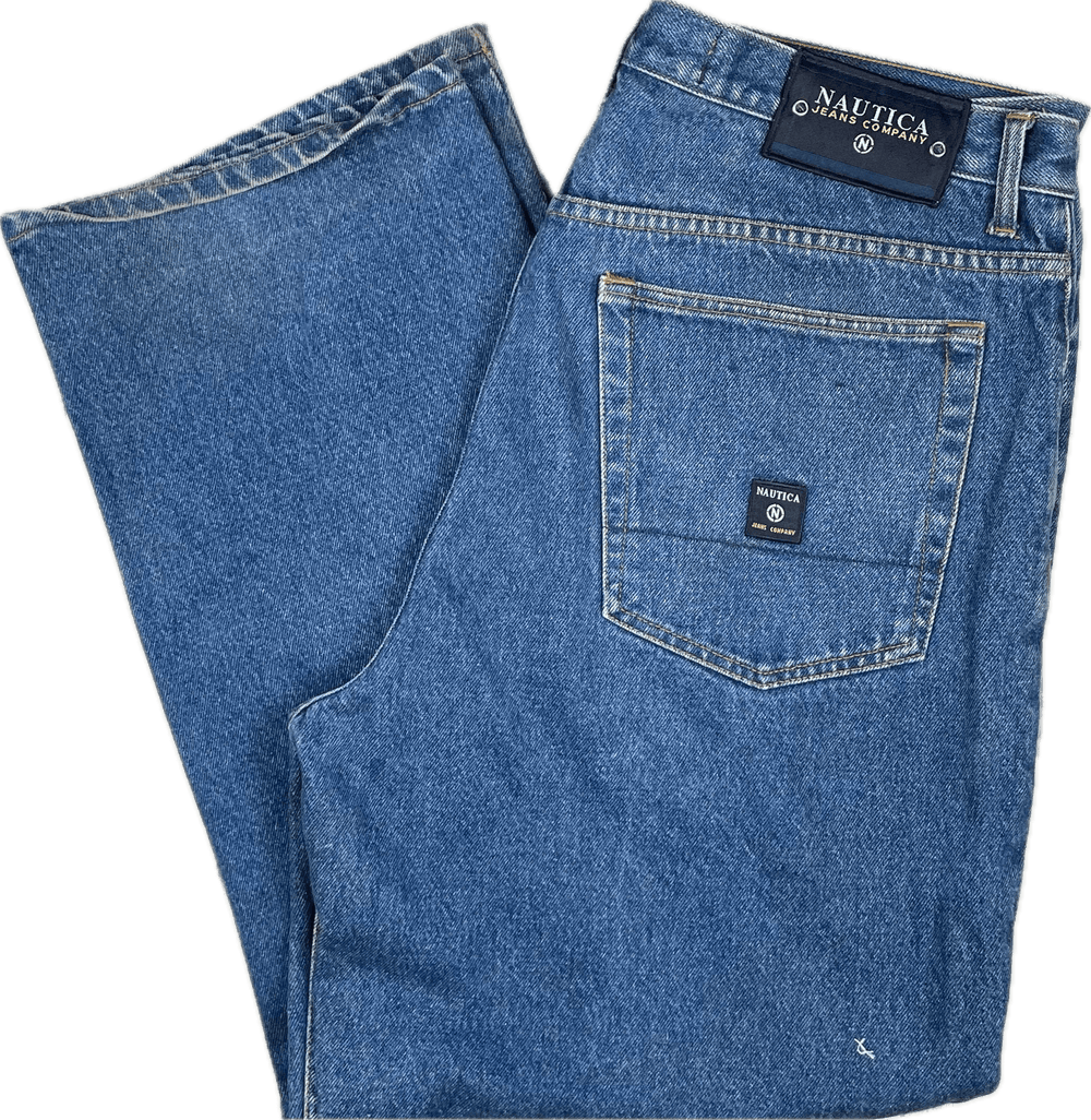 Nautica Mens Classic Easy Fit Jeans- Size 38 - Jean Pool