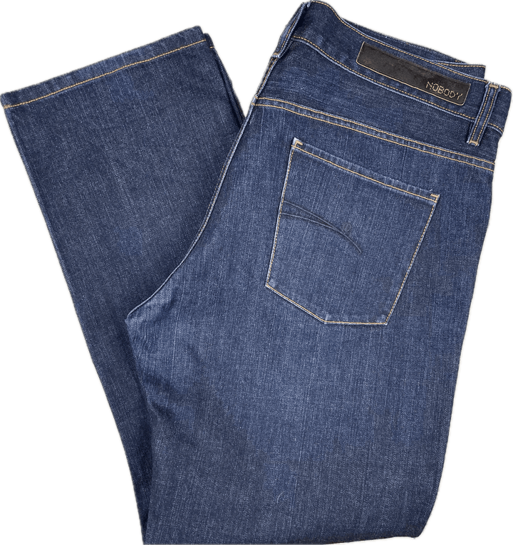 Dark Wash Easy Fit NOBODY Mens Jeans - Size 38 - Jean Pool