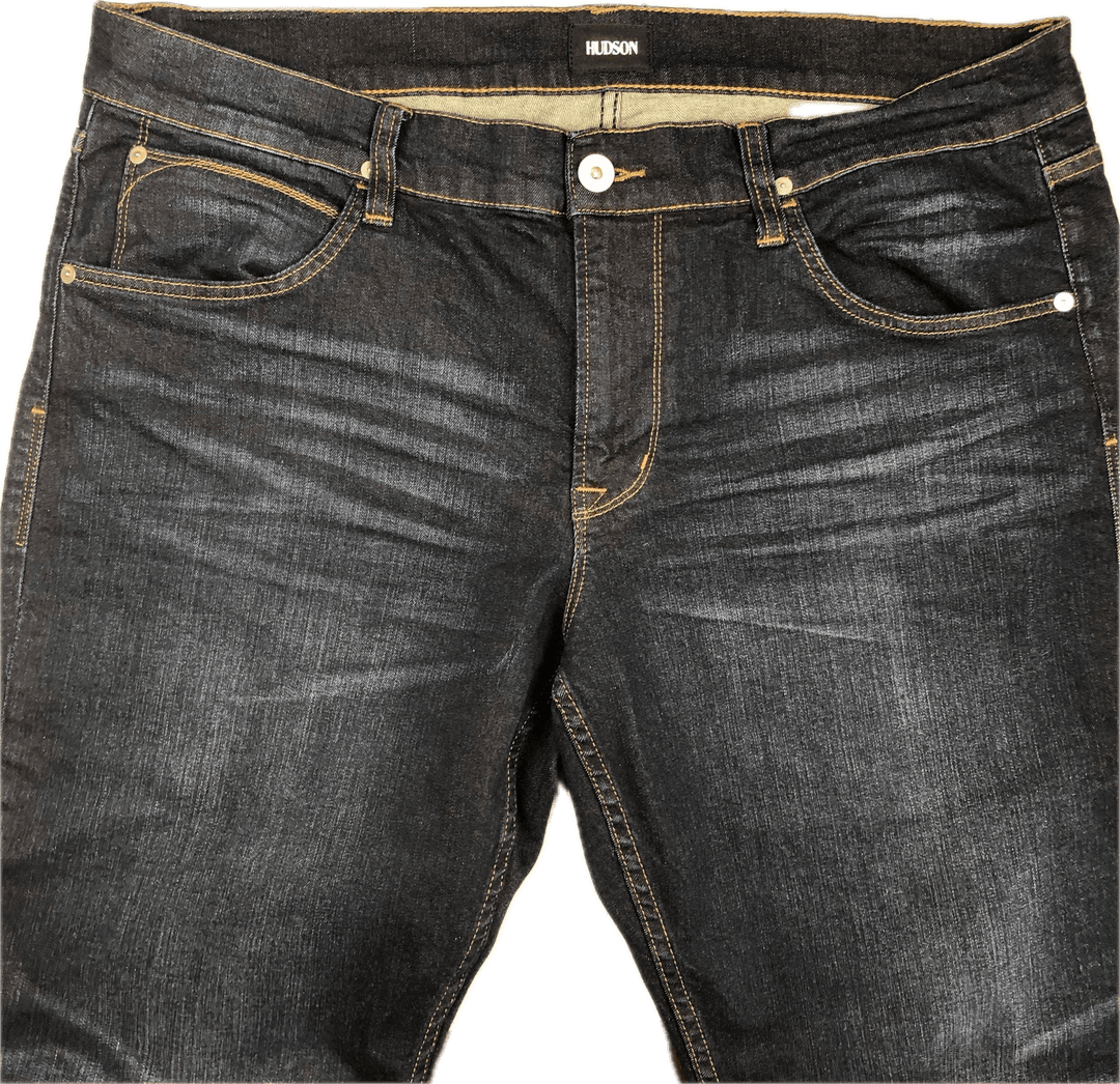 Hudson Mens 'Blake Slim' Dark Wash Stretch Jeans - Size 38 - Jean Pool