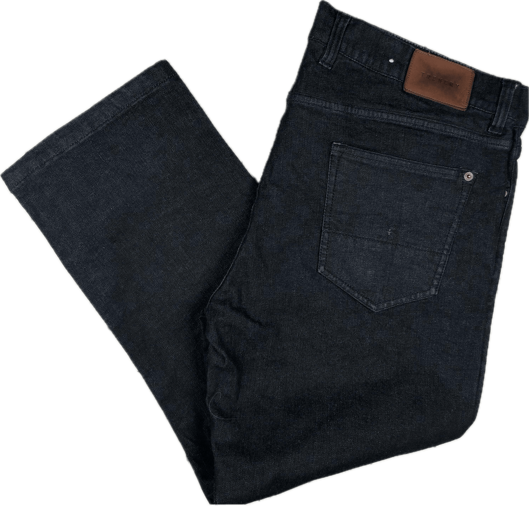 Trenery Dark Wash Mens Denim Jeans - Size 40 Short - Jean Pool