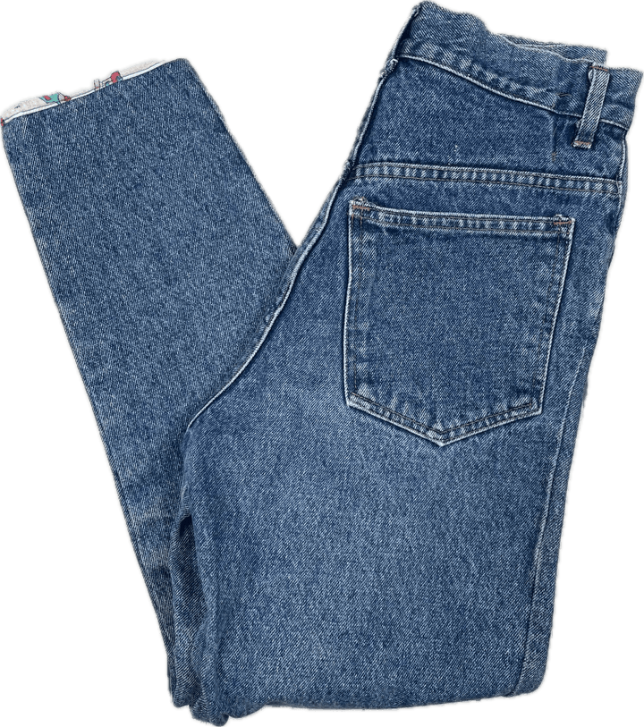 Vintage 80's Classic Kids Italian Made Denim Jeans Size- 10 - Jean Pool