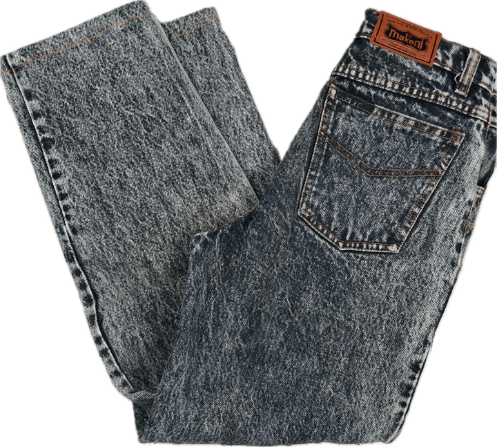 Vintage 80's Classic Kids Acid Wash Makeni Denim Jeans Size- 10/12 - Jean Pool