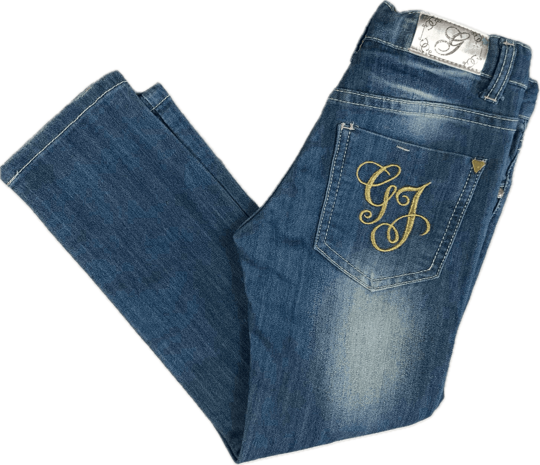 Guess Starlet Skinny Leg Girls Embroidered Jeans - Size 8 - Jean Pool