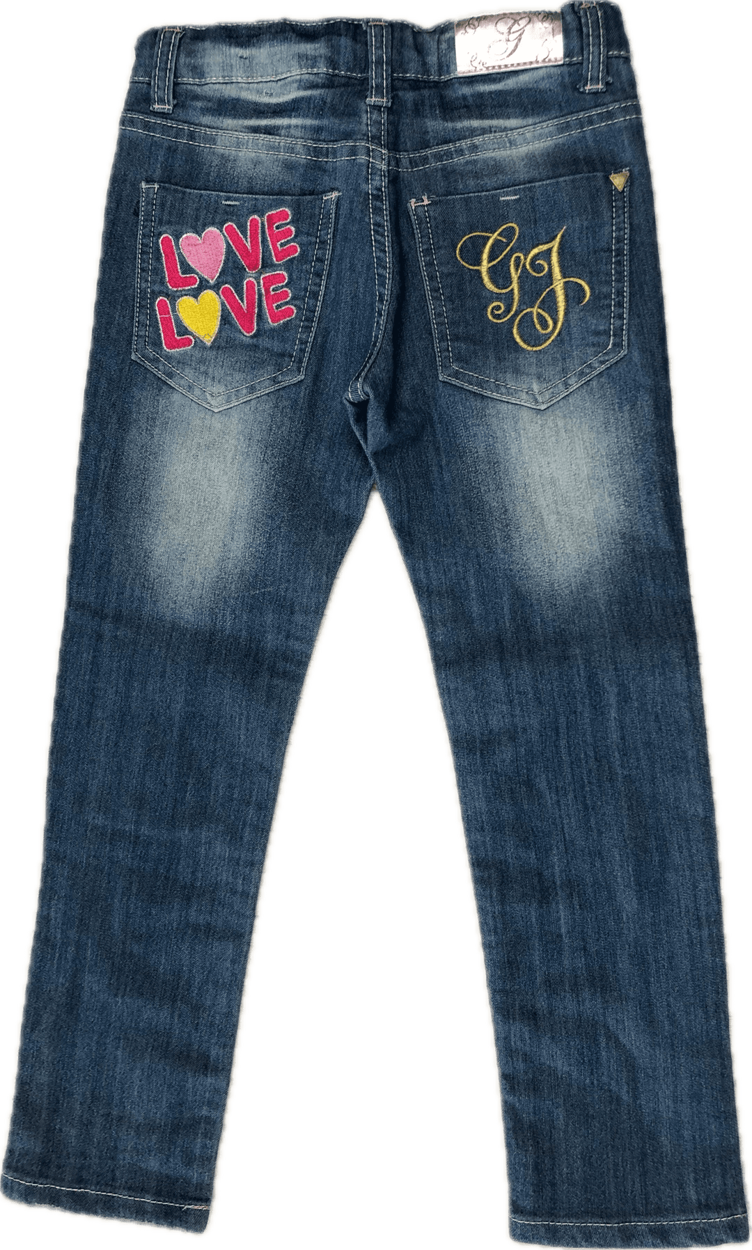 Guess Starlet Skinny Leg Girls Embroidered Jeans - Size 8 - Jean Pool