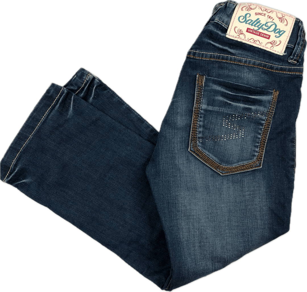 Dutch Salty Dog Girls Distressed Crop Jeans - Size 146 (10/11) - Jean Pool