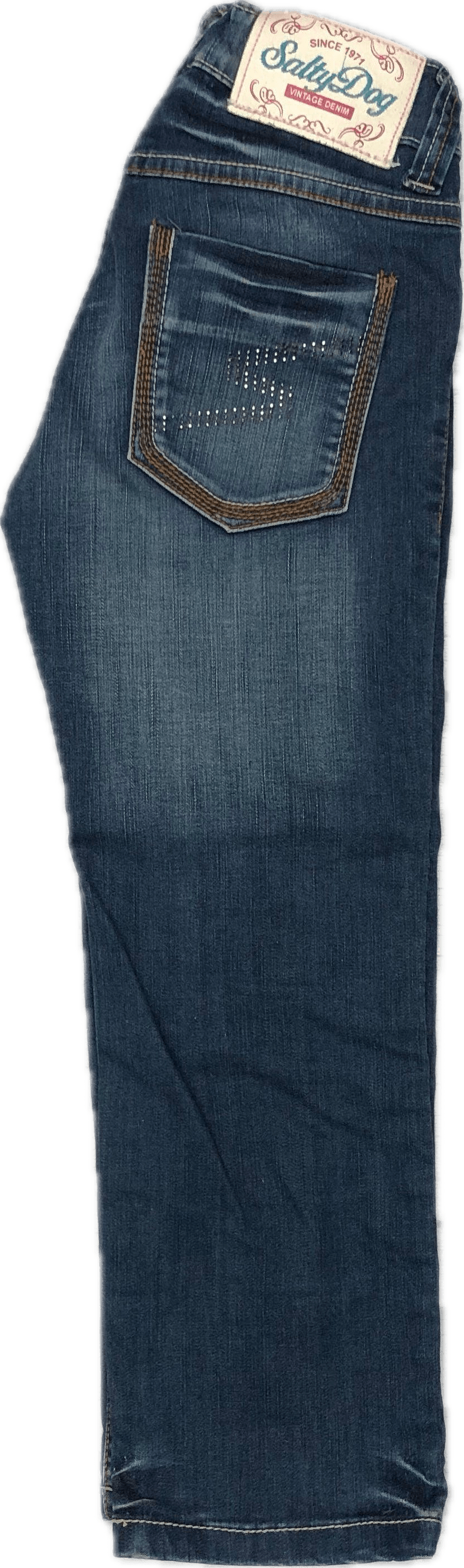 Dutch Salty Dog Girls Distressed Crop Jeans - Size 146 (10/11) - Jean Pool