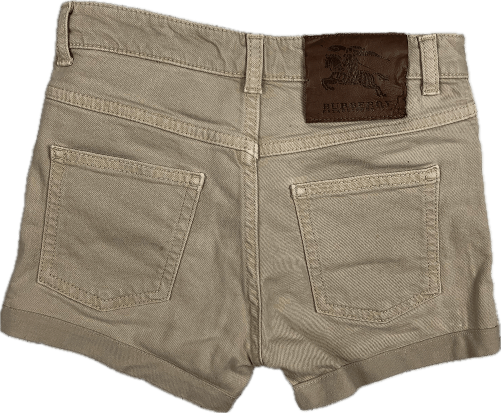 Burberry London Bone Stretch Denim Shorts - Size 8 - Jean Pool