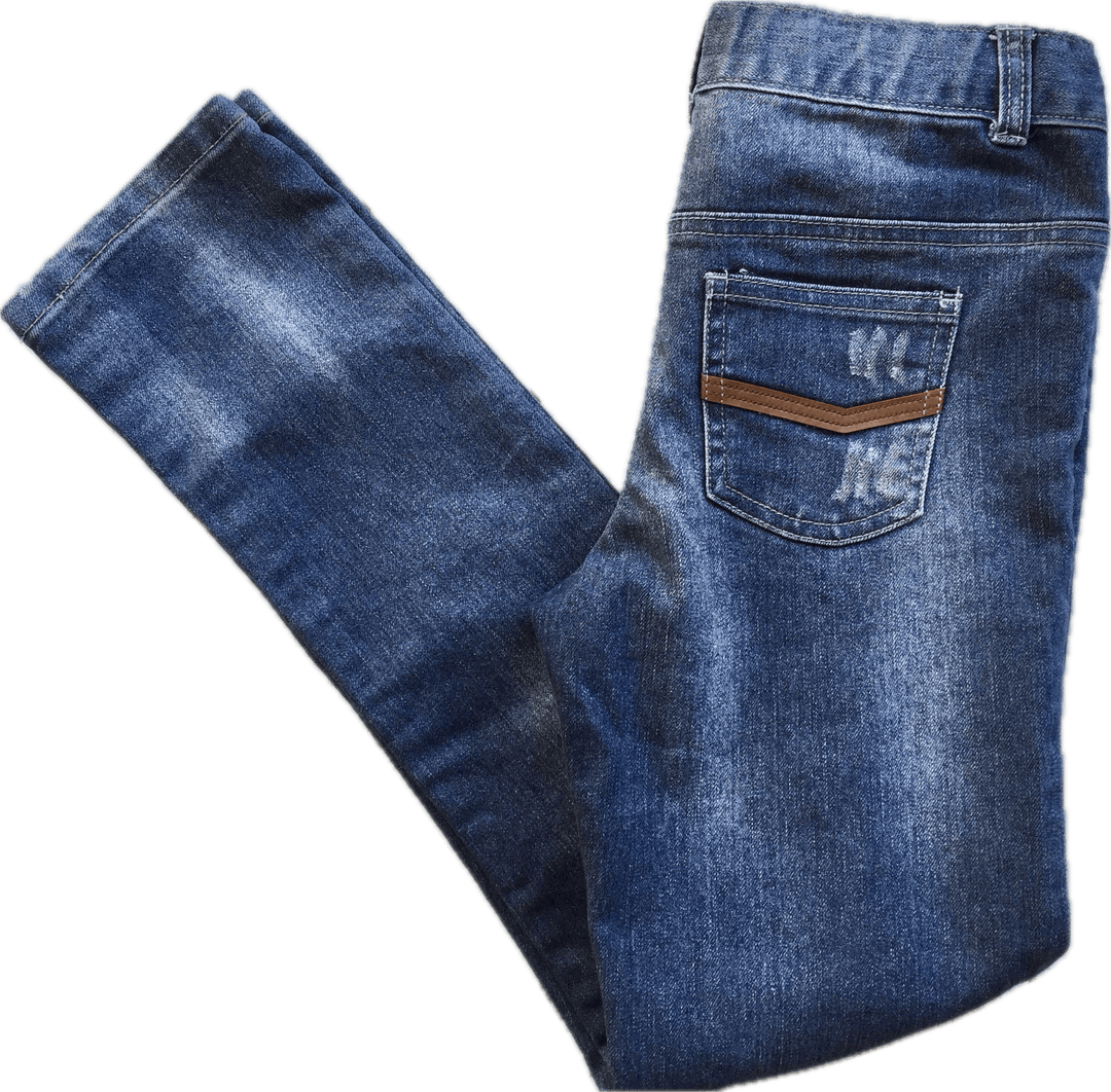 Wayne Cooper Jnr. Girls Distressed Denim Jeans- Size 12 - Jean Pool