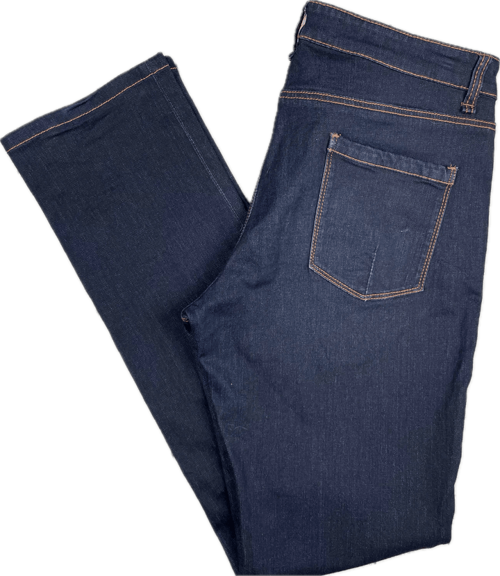 Country Road Dark Wash Slim Straight Jeans -Size 12 - Jean Pool