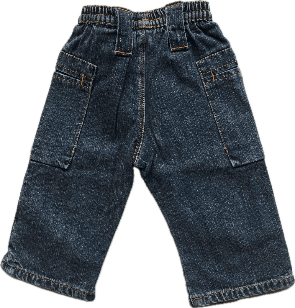 NWT - IKKS Hip pocket Pull on Boys Jeans - Size 3M - Jean Pool