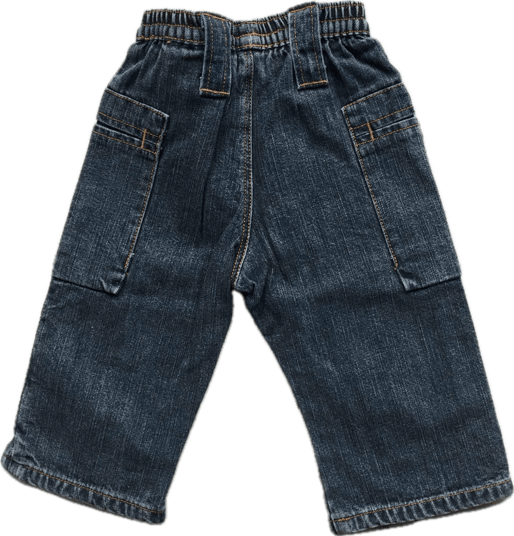 NWT - IKKS Hip pocket Pull on Boys Jeans - Size 3M - Jean Pool