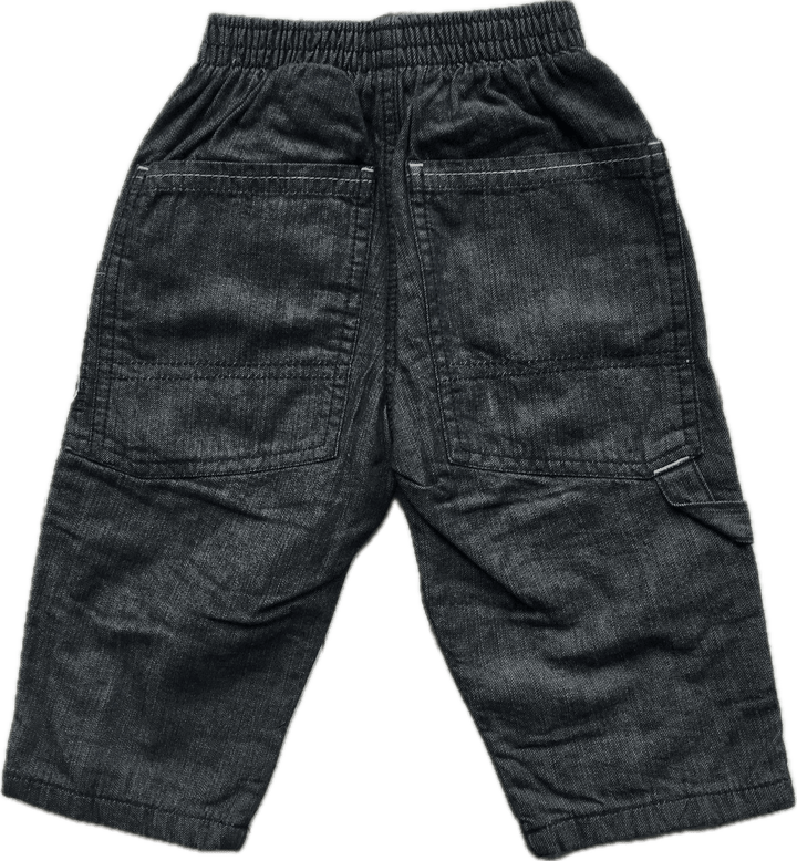 NWT - Made in France IKKS Lined Pull on Boys Jeans - Size 12M - Jean Pool