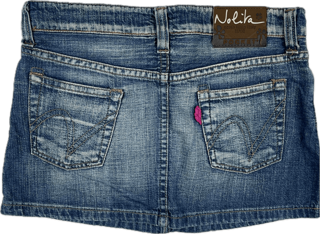 Nolita Pocket Girls Denim Jeans Skirt- Size 6 - Jean Pool