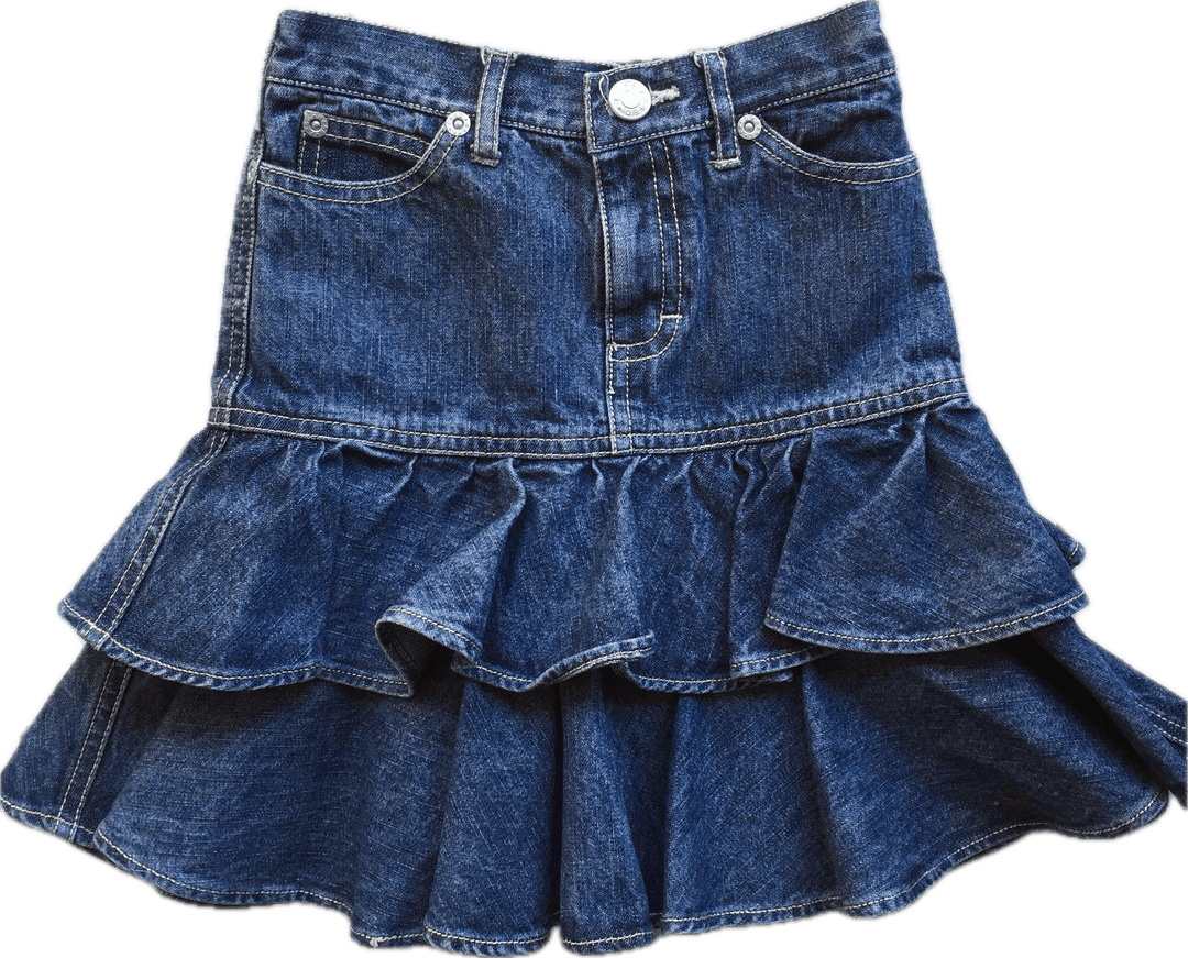 Fred Bare Girls Denim Frilled Skirt - Size 3 - Jean Pool