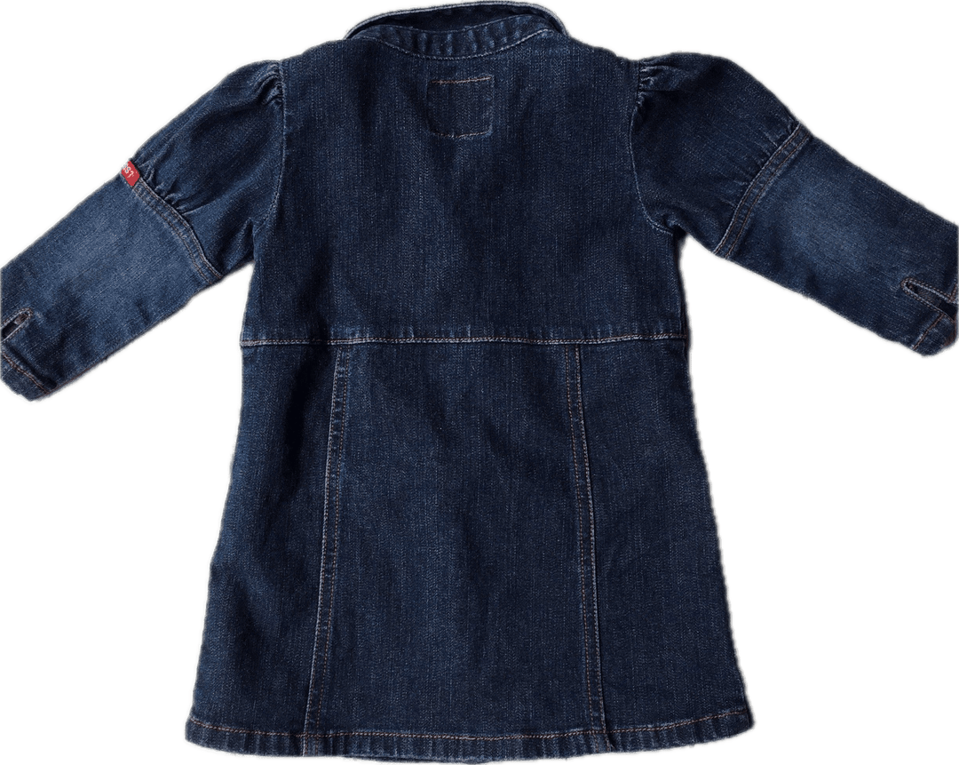 Guess Toddler Denim Shirt dress - Size L (1 to 2Y) - Jean Pool