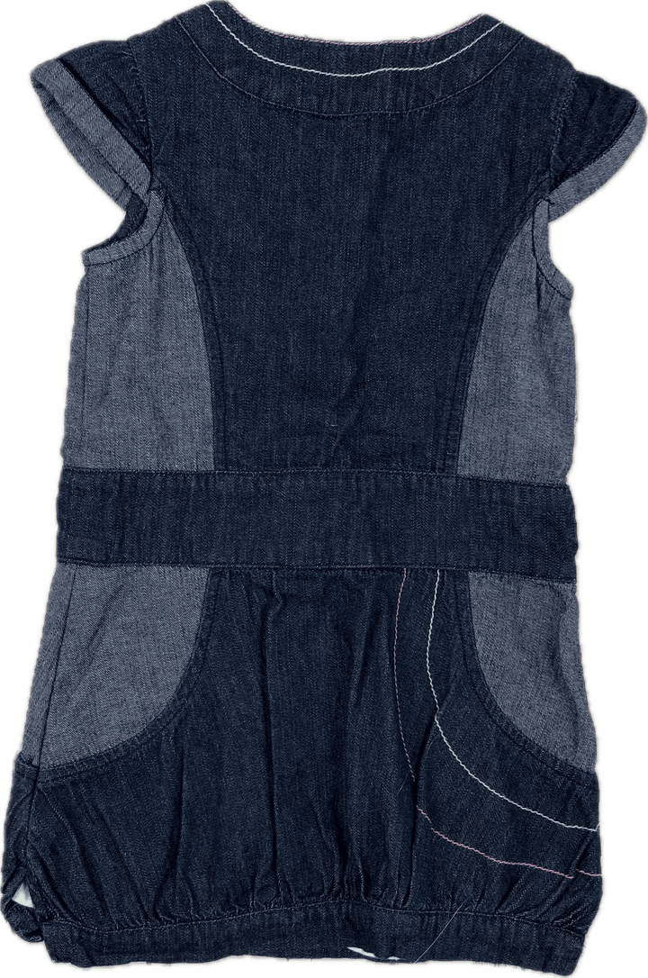 Pandemonium Toddler Patch Denim Dress - Size 2/3 - Jean Pool