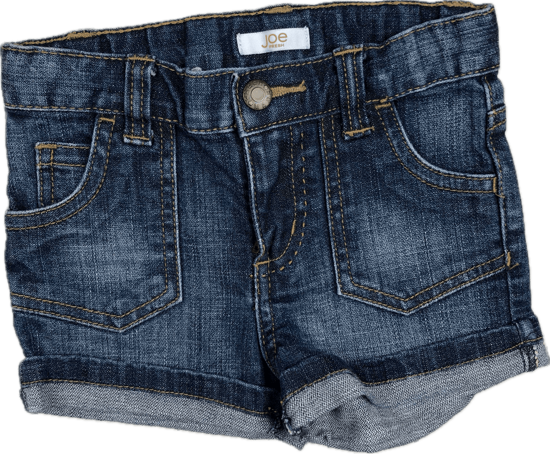 Joe Fresh Toddler Denim Shorts- Size 2 - Jean Pool