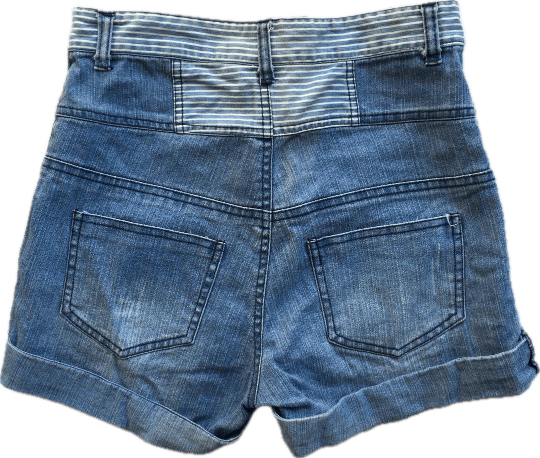 NWT - All About Eve High Top Shorts - Size 8 - Jean Pool