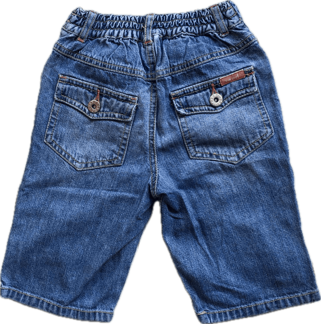 Seed Boys Long Denim Shorts - Size 1/2Y - Jean Pool