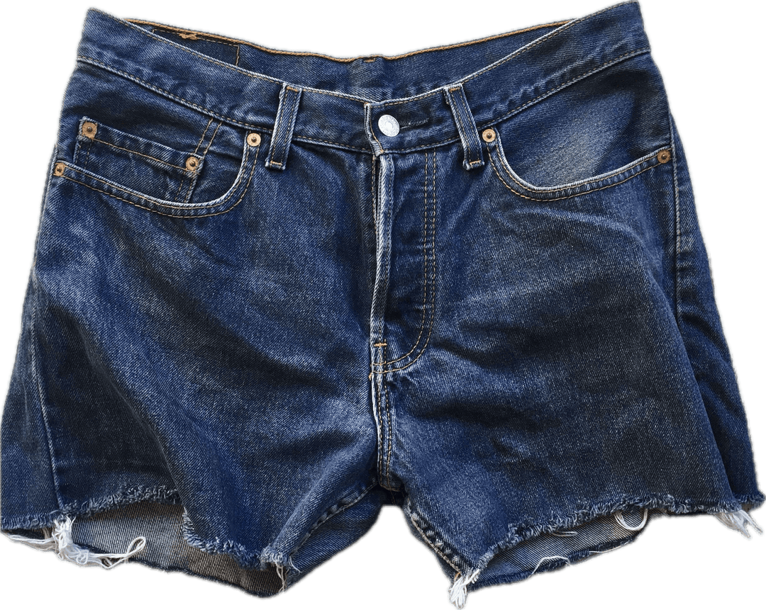 Vintage Levis 558 Ladies Cut off Denim Shorts Size 31