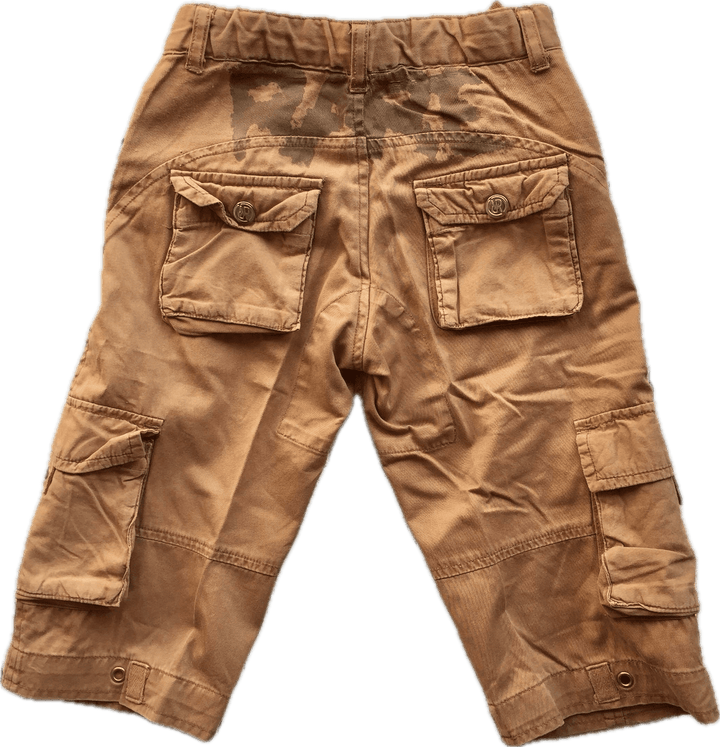 NWT - RA-RE Italian Boys Mustard Long Cargo Shorts - Size 4 - Jean Pool