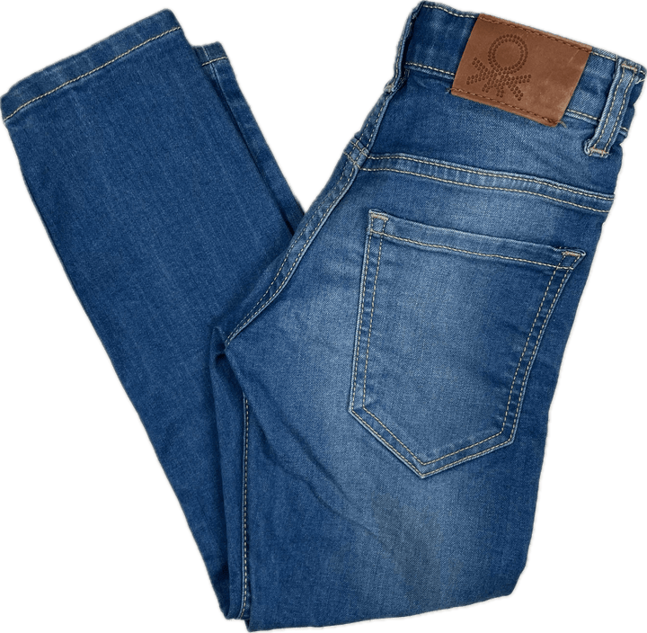 United Colors of Benetton Childrens Slim Stretch Jeans- Size 6Y - Jean Pool