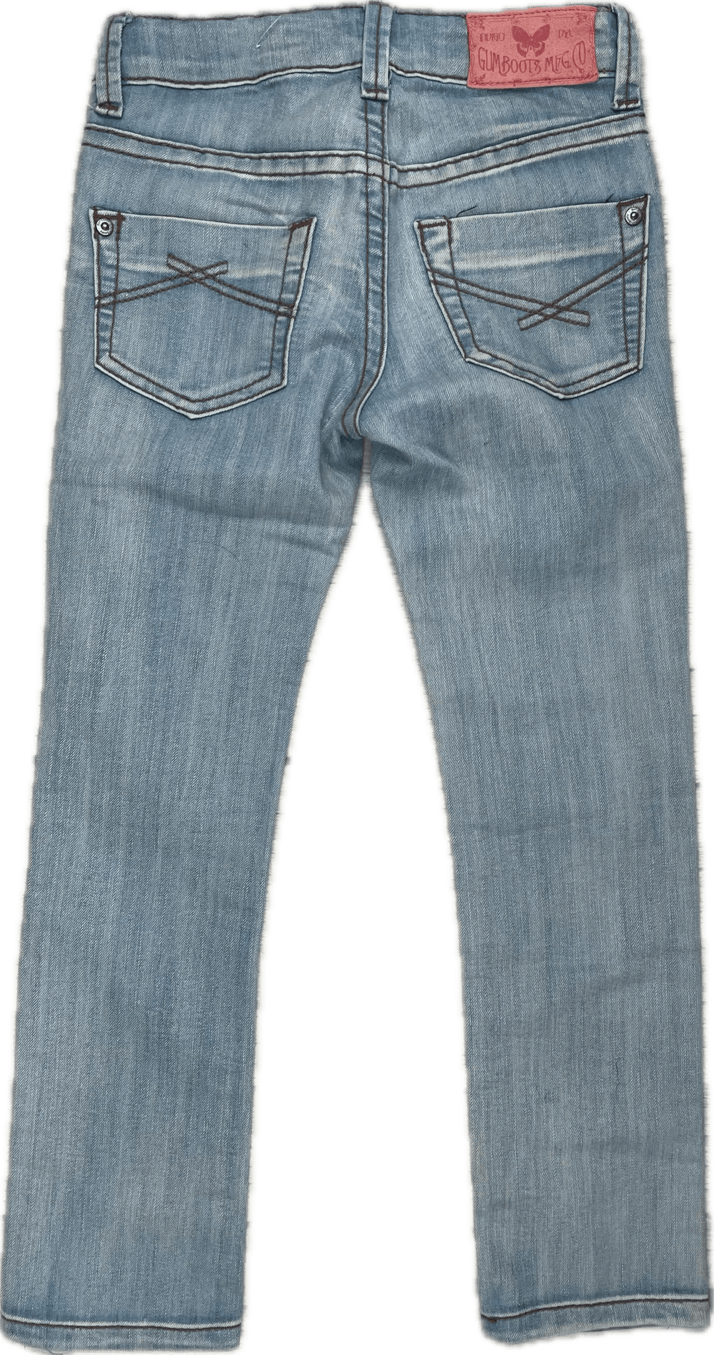 Gumboots Kids Light Wash Slim Straight Jeans - Size 6/7Y - Jean Pool