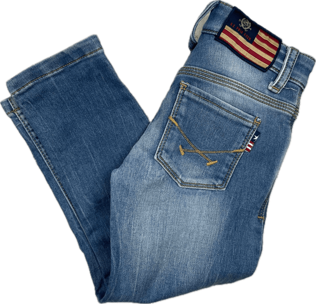 US Polo Assn. Slim Stretch kids Jeans - Size 3/4 - Jean Pool