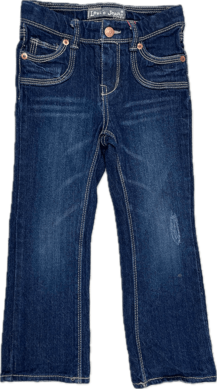 Levis Slim Straight Leg Kids Jeans - Size 4 - Jean Pool