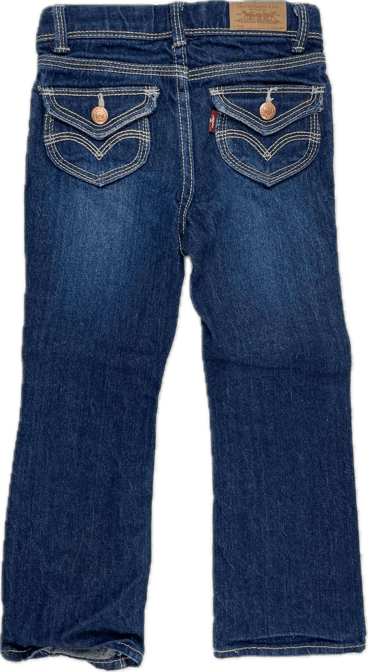 Levis Slim Straight Leg Kids Jeans - Size 4 - Jean Pool