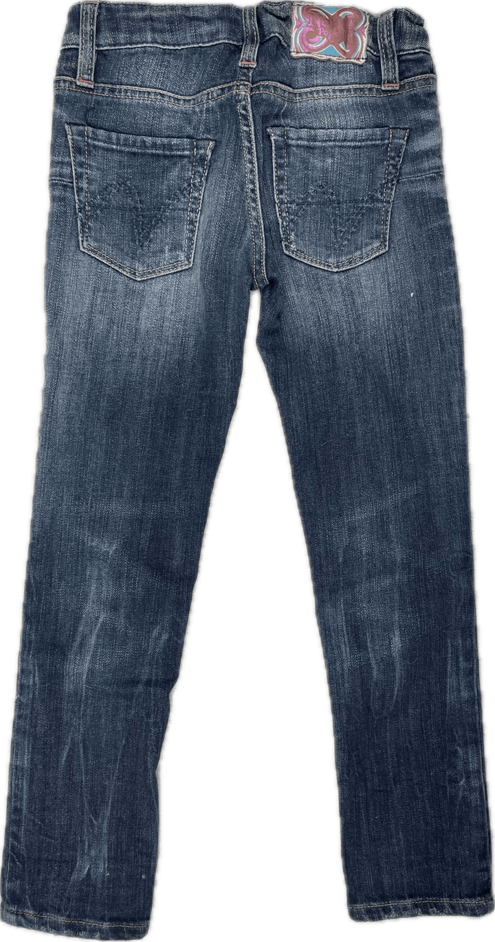 Nolita Pocket Girls 'Lace Waist' Slim Straight Jeans - Size 6Y - Jean Pool